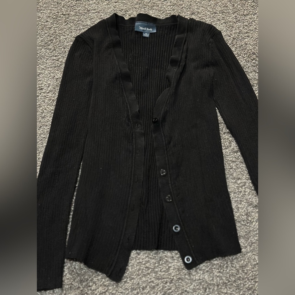 BEST OFFER ModCloth Black Cardigan SZ Small